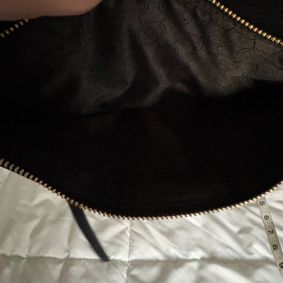 Michael Kors Pebbled Leather Black Crossbody Double Zip Adjustable Strap - Picture 9 of 11